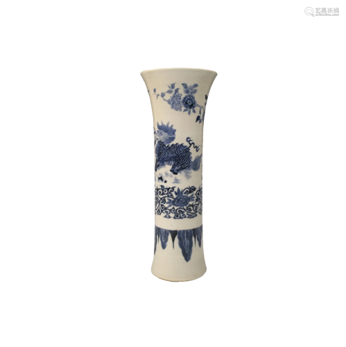 Chinese Blue &White Vase
