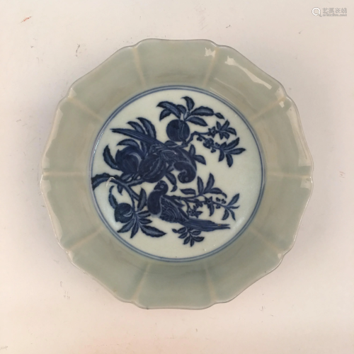 Chinese Blue-White Brush Washer, Xuande Mark