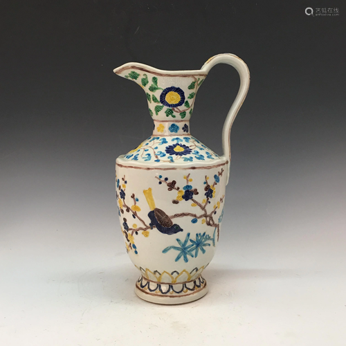 Chinese Wucai Pitcher