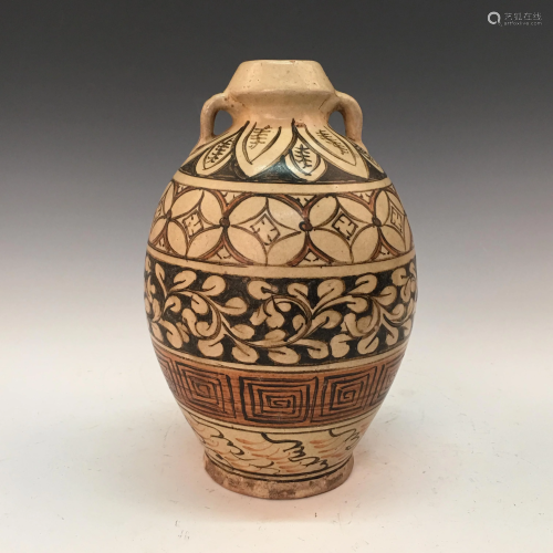 Chinese Cizhou Kiln Bottle Vessel