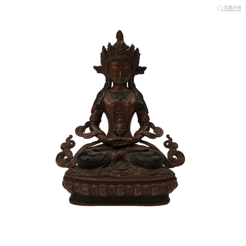 Chinese Bronze Buddha Figure