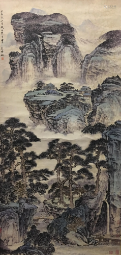 Chinese Water-Color Painting of Landscape