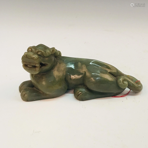 Chinese Green Jade 'Ruishou' Figure