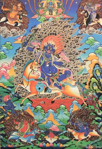 Chinese Thangka Painting of Palden Lhamo