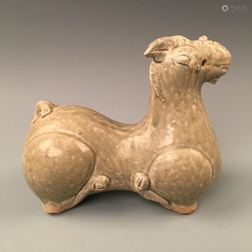 Chinese Clear Glazed Goat Carving