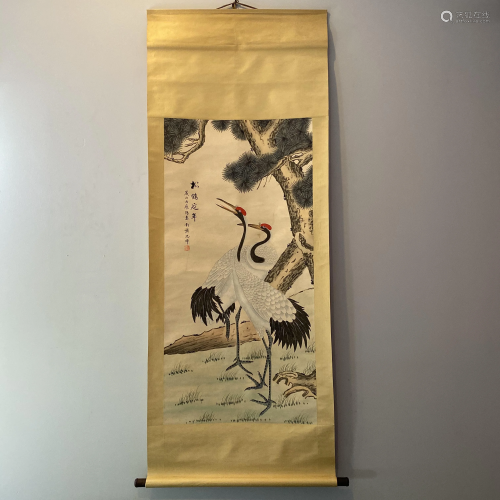 Chinese Water-Color Painting of Birds