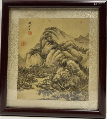 Framed Chinese Landscape