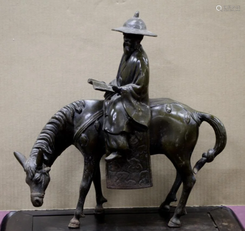 Qing Bronze Statue