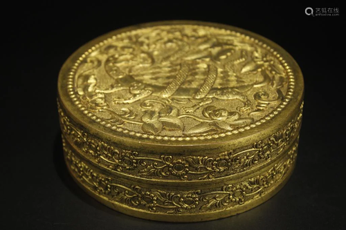 Gold Gilt Bronze Box