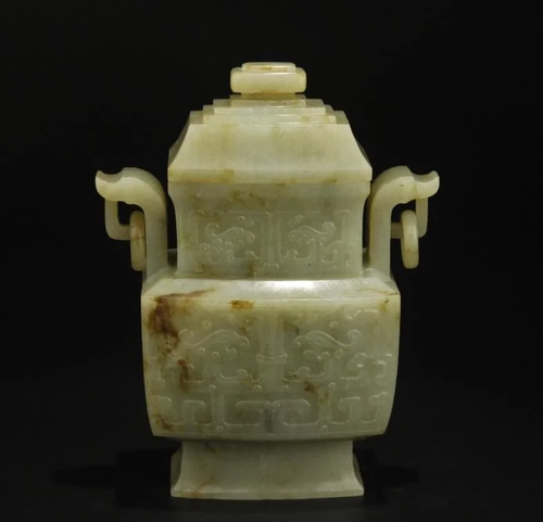 Hetian Jade Carved Bottle