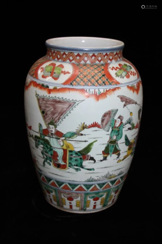 Large Fencai Vase