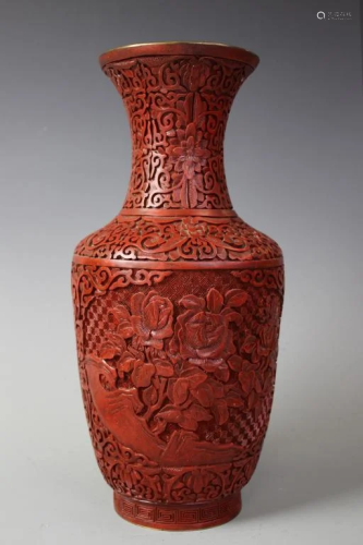 Carved Lacquer Vase