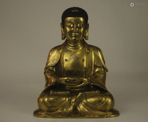 Gilt Bronze Buddha Statue