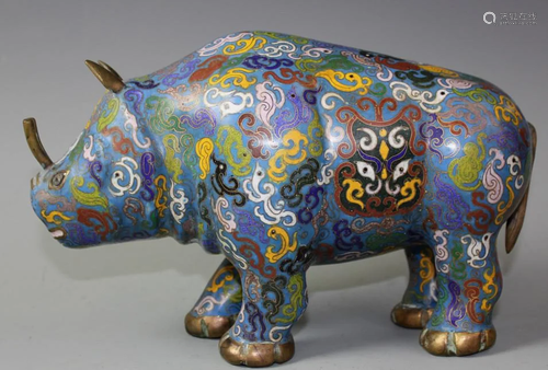 Cloisonne Rhinoceros