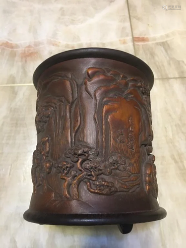 Bamboo Brush Pot