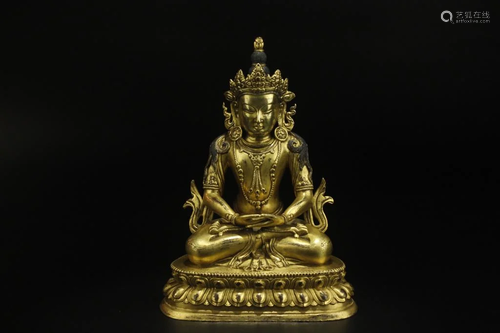 Gilt Bronze Buddha