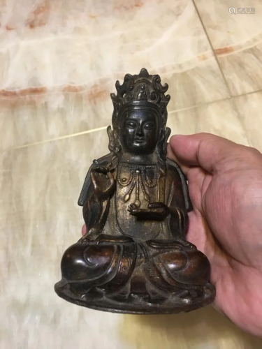 Chinese Ming Bronze Buddha