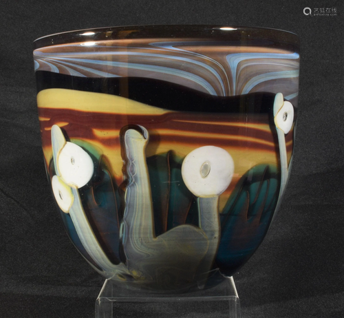 Studio Art Glass Bowl by Daniel Elder