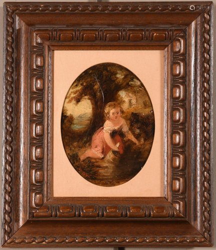 Shayer Oil/Board Painting Portrait of a Child