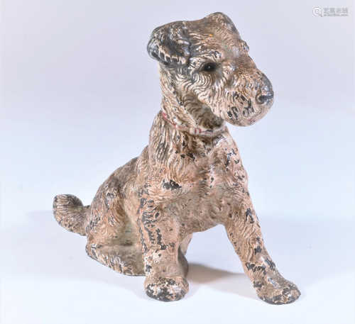 Hubley Cast Iron Airedale Doorstop