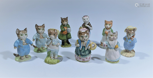 (9) Beatrix Potter Beswick Figures Inc. Tom Kitten