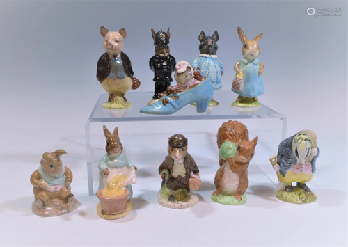 (10) Beatrix Potter Beswick Figures