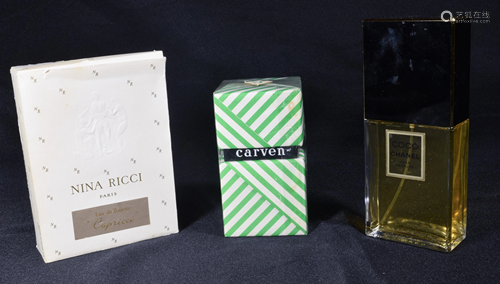 (3) Unused Fine French Perfumes, Chanel, Ricci Etc