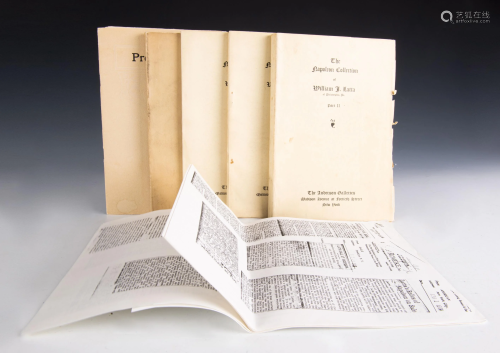 (5) 1914 Catalogs Wm. J Latta Napoleon Collection
