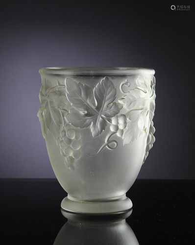 Etling Satin Glass Vase