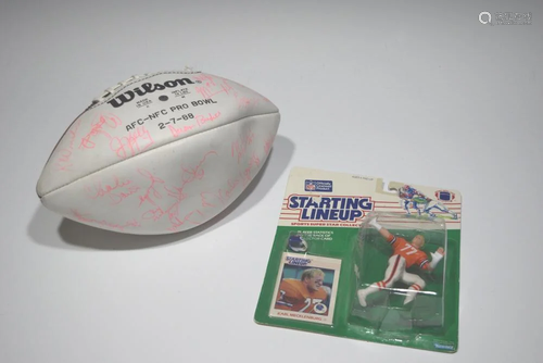 1988 Pro Bowl AFC Football w/ 27 Autographs