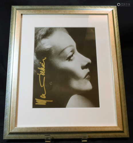 Marlene Dietrich Signed Photo with Cert.