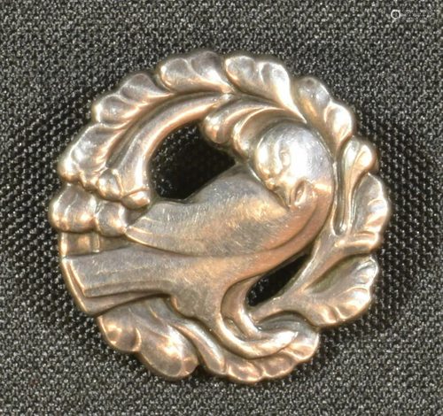 Sterling Dove Brooch No. 134, Denmark