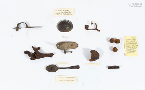 Dug Civil War Items, Chancellorsville, Chattanooga