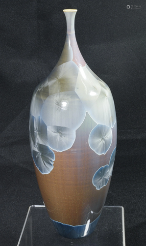 Robert Bennett Art Pottery Stick Neck Vase