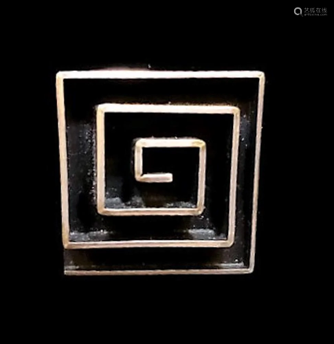 3) Taxco Mid Century Modern Sterling Brooch