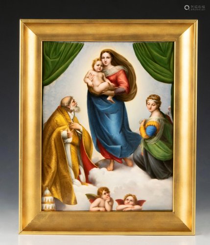 KPM Porcelain Plaque Raphael