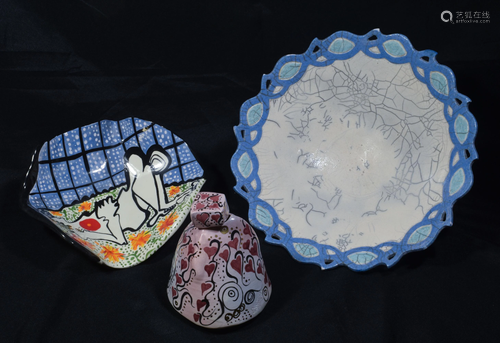 (3) Studio Art Pottery Inc. Laney Oxman