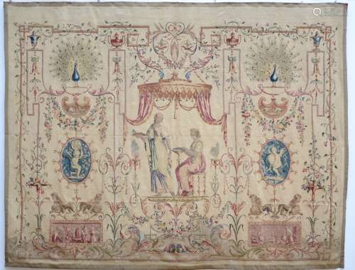 French tapestry 'grotesques', 18th century (300x230cm)