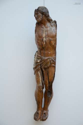 A wooden sculpture 'Christ', 16th-17th century (116cm)