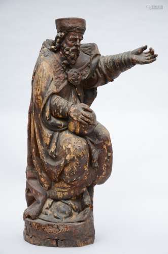 Statue of a holy - 17th century * (95cm)