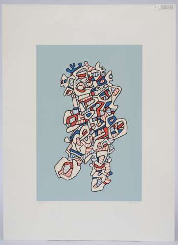 J. D. (Jean Dubuffet) print 'celebration IV' (56x77cm)