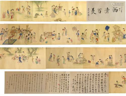 After Qiu Ying (1494-1551/2)One HUNDRED BEAUTIES