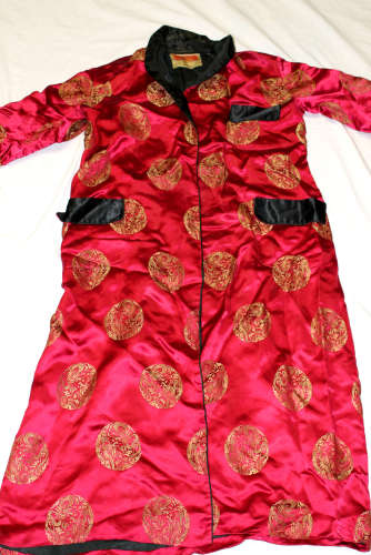 Chinese silk robe.