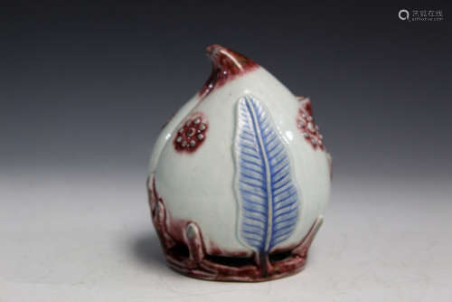 Korean Peach-form Porcelain Water Dropper