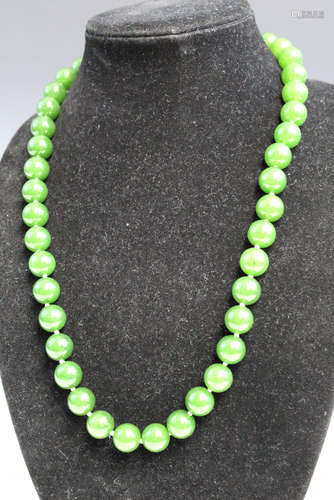 Chinese jade necklace.