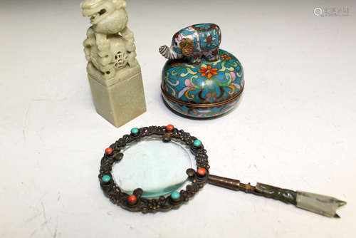 Three Chinese Decorative Items.