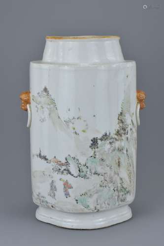 Chinese Porcelain Republic Period Vase bearing three character makers mark, 30cms high