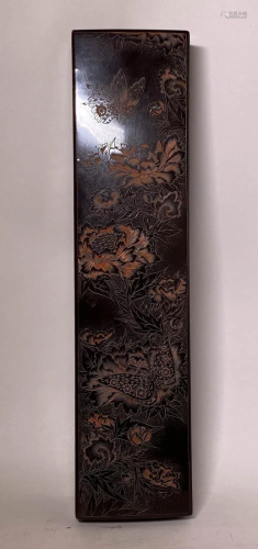 Japanese Lacquer Box with Butterfly