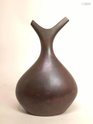 Japanese Bronze Vase - Modern Design