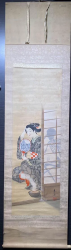 Japanese Scroll Painting - Beiji